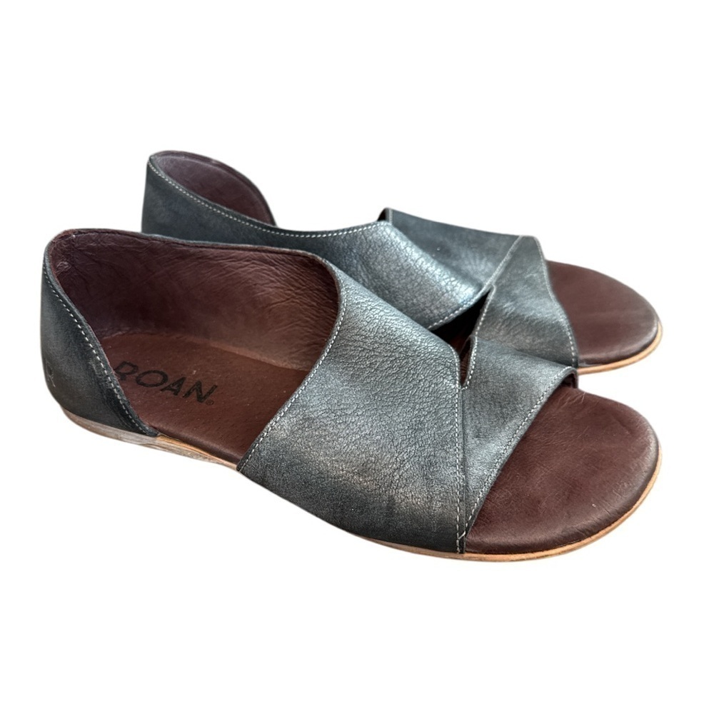 Roan by Bed Stu Womens Irie Leather Slip On Flat Sandals Sandals - Picture 2 of 12